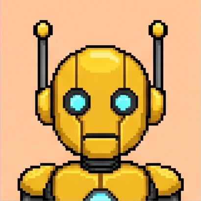 NFTPay Goldie pixel robot